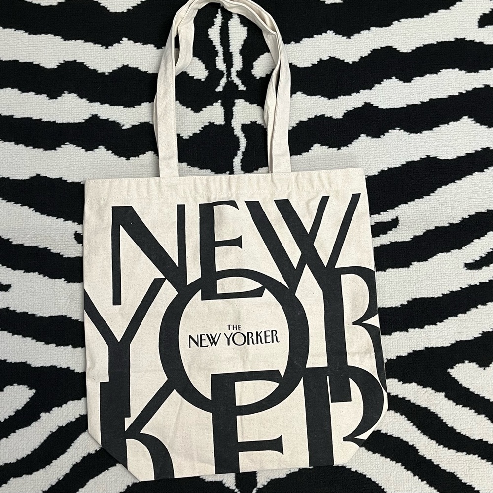 The New Yorker Classic Canvas Tote Reusable Bag - Picture 5 of 13